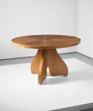 Paolo Buffa, Dining table, circa 1943, Oak, oak-veneered wood