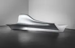 Zaha Hadid, Bench, 2003, Painted aluminium