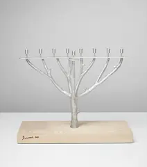 'Hanukiah' by Andrea Branzi, 2012, Aluminium, oak, sold Apr 2016