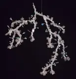 Unique large chandelier by Tord Boontje, 2015, Enameled steel, clear crystal, crystal AB coating, offered Apr 2016