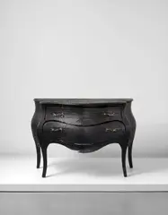 Unique 'Smoke' cabinet by Maarten Baas, 2006, Charred pre-existing designed cabinet, clear epoxy resin, brass, offered Sep 2016