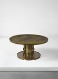 'Etruscan' coffee table by Philip LaVerne and Kelvin LaVerne, circa 1965, Brass, pewter, offered Sep 2016