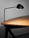 'Agrafée' desk lamp by Serge Mouille, 1957-1962, Painted aluminium, painted tubular steel, brass, sold Sep 2016