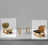 Junzo Sakakura, Pair of early lounge chairs, model no. 5016