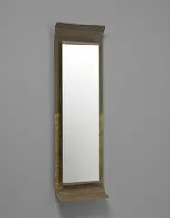 Rare mirror by Ettore Sottsass, circa 1954, Tubular brass, brass, mirrored glass, sold Sep 2016