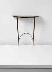 Wall-mounted console by Carlo Enrico Rava, circa 1947, Mahogany-veneered plywood, mahogany, sold Sep 2016