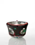 Yoichi Ohira, Unique vase, model no. 7, from the 'Caleidoscopio' series, 2005, Handblown glass with murrine , granular and powder inserts, battuto and carved surface