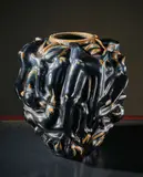 Axel Salto, ‘Sommervase’, 1957, Stoneware, layered blue mussel over iron glaze