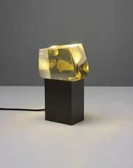 Christophe Côme, 'Wave Loukoum' table lamp, 2012, Crystal, painted metal