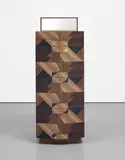 Alessandro Mendini, 'Maggio' chest of drawers, 2014, Elm-veneered wood, oak-veneered wood, acacia-veneered wood, brass, bronze, stainless steel, mirrored glass