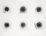 Nate Lowman, Six Shooter, 2005, silkscreen ink on canvas