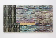 Kelley Walker, Untitled, 2008, collage, silkscreen on canvas
