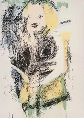 Trash Landing Marilyn #12 by Nate Lowman, 2011, oil, alkyd on linen, sold Feb 2015