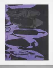Andy Warhol, Diamond Dust Shoes, 1980, acrylic, silkscreen ink, diamond dust on canvas