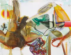 Greifen by Albert Oehlen, 2004, oil, acrylic on canvas, sold Feb 2015