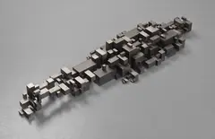 Settlement by Antony Gormley, 2005, variable mild steel blocks, offered Feb 2015