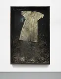 Anselm Kiefer, Die Argonauten, 2008, oil, emulsion, acrylic, shellac, branches, lead, gold paint, charcoal, fabric, ashes, sand, metal, ceramic, ceramic teeth, plaster on canvas, in artist's glass and steel frame