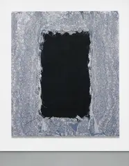Another Hole in the Ground by Mark Flood, 2012, acrylic on canvas, sold Feb 2015