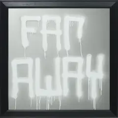 Far Away by Rashid Johnson, 2008, spray paint on mirrored glass, in artist's frame, sold Feb 2015