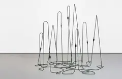 Untitled (ref: cable 9) by Tatiana Trouvé, 2009, metal, rubber, plastic, sold Feb 2015