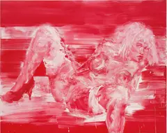 Yan Pei-ming, Eros Centers, Prostituée de Bruxelles, 2005, oil on canvas