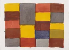 Landbar 12.20.09 by Sean Scully, 2009, watercolour, pencil on paper, sold Feb 2015