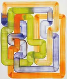 Bernard Frize, Isotopie, 2006, acrylic, resin on canvas