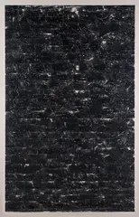 Alter Spiegel by Gregor Hildebrandt, 2008, cassette tape on canvas, sold Feb 2015
