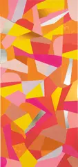 Untitled (for Otto Freundlich) by Anselm Reyle, 2006, oil, foil, coloured mirrored acrylic glass on canvas, offered Feb 2015