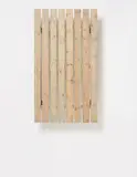 Fredrik Værslev, Untitled (Garden Painting), 2012, house paint on spruce, spray paint on steel support
