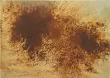 Georg Herold, Untitled, 1989, Beluga caviar, acrylic and shellac on canvas
