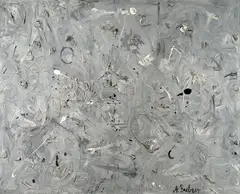 Untitled (Monochromes Bild) by André Butzer, 2007, oil on canvas, sold Feb 2015
