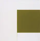 Callum Innes, Exposed Painting Gold Green, 2000, oil on linen