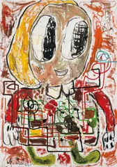 Untitled by André Butzer, 2006, oil on linen, sold Feb 2015