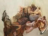 Rokni Haerizadeh, Life on Divv's Trunk, 2008, oil on canvas
