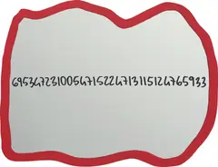 Frattali by Michelangelo Pistoletto, 1999-2000, acrylic on shaped mirror, sold Feb 2015