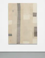 Ayan Farah, Saline, 2014, clay, sea salt, vinegar on canvas, linen, hemp, leather