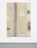 Ayan Farah, Saline, 2014, clay, sea salt, vinegar on canvas, linen, hemp, leather