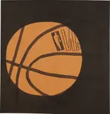 Jonas Wood, Basketball, 2008, gouache, coloured pencil on paper