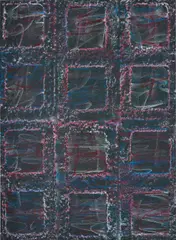 Untitled (Block Rubbing 23) by Sam Falls, 2012, coloured pencil on paper, sold Apr 2015