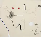 Christian Rosa, Untitled, 2014, charcoal, graphite, oil stick, oil on canvas