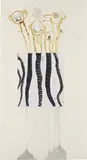 Exquisite Corpse #104 by Charlotte Kidd and Camille Norment Aurel Schmidt, 2012, graphite, coloured pencil, pen, mixed media, colour photograph on paper, offered Apr 2015