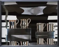 Sterling Silver Cups by Elad Lassry, 2012, chromogenic print, in artist's frame, sold Apr 2015