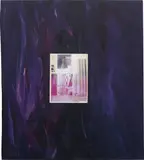Charles Mayton, Untitled, 2011, oil, collage on cut hollow-core door