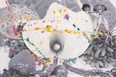 Marc Quinn, Separation of Body and Soul. YYRBGGYRRBWYYY, 2011, oil on canvas