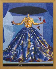 Yves Clerc, N°273, 2007, acrylic on canvas, in artist's frame