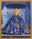 Yves Clerc, N°273, 2007, acrylic on canvas, in artist's frame