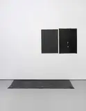 Ian Kiaer, Ulchiro Project: End Note, 2007, ink on paper, sugar paper, rubber mat