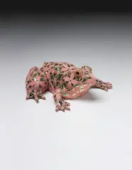 Bérénice by Joana Vasconcelos, 2012, handmade wool crochet over Rafael Bordalo Pinheiro faience painted with ceramic glaze, sold Apr 2015