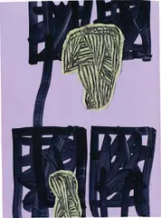 Untitled by Jonathan Lasker, 1991, acrylic on paper, sold Apr 2015